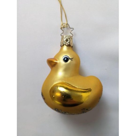 Rubber Duck Retired Old World Christmas Inge Glas Ornament - Picture 5 of 6